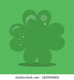 ilustración de vector de diseño verde afortunado