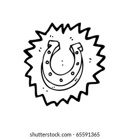 lucky horseshoe cartoon