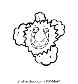 lucky horseshoe cartoon