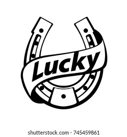 lucky - horseshoe design