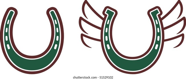 Lucky horseshoe, logo design