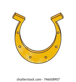Lucky horseshoe symbol