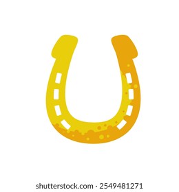 lucky horseshoe - vector icon