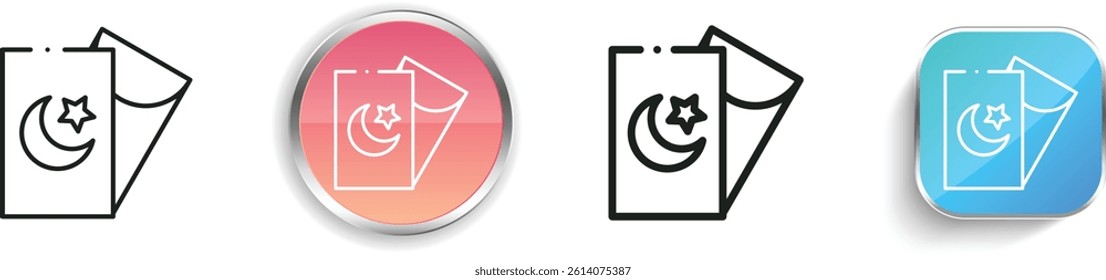 lucky icon. Thin Linear, Regular and Button Style Design Isolated On White Background