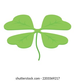 Lucky leaf clover icon. Isometric of lucky leaf clover vector icon for web design isolated on white background