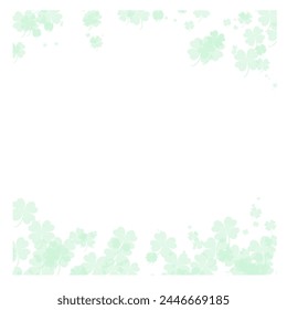 Lucky leaf frame in pretty, soft pastel colours
