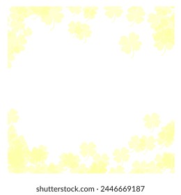 Lucky leaf frame in pretty, soft pastel colours