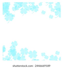 Lucky leaf frame in pretty, soft pastel colours