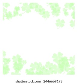 Lucky leaf frame in pretty, soft pastel colours