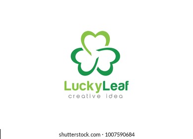 Lucky Leaf Logo and Icon Template