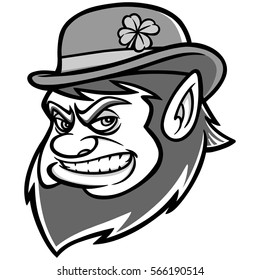 Lucky Leprechaun Mascot Illustration