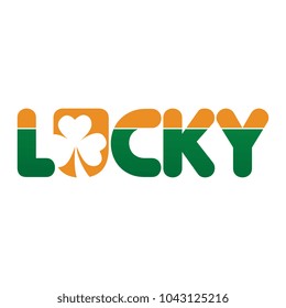 Lucky lettering logotype