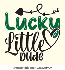  Lucky Little Dude t shirt designs vector file 