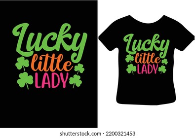 Lucky little lady svg design svg
