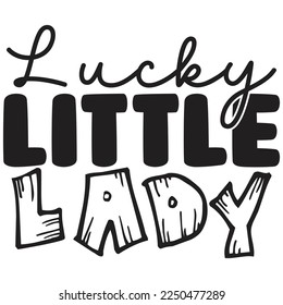 lucky little lady t shirt design