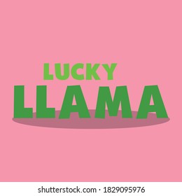 lucky llama design vector illustration