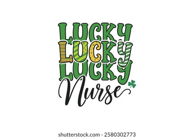 Lucky Nurse St Patrick's Day T Shirt Design