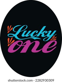 lucky one st Patrick's day  design