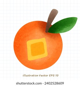 Lucky oranges on Chinese New Year elements on white background in new year holiday  , illustration Vector EPS 10