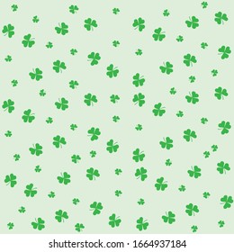 so lucky pattern with repetions of clover in differents sides