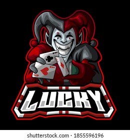 LUCKY POKER | MASCOT LOGO