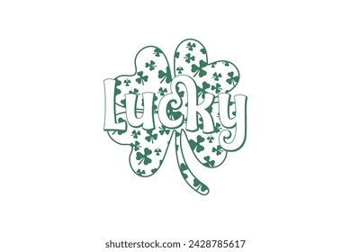 Diseño de camiseta Lucky Retro St.Patrick’s Day Quote 