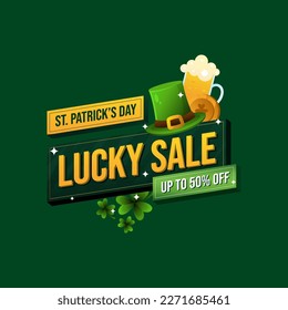 Lucky sale st. patrick's day marketing promo