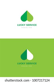 Lucky service logo template.