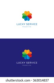 Lucky service logo template.