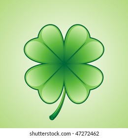Lucky shamrock illustration, St. Patrick's Day