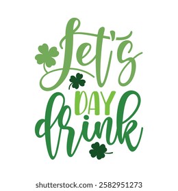 Lucky Shamrock - Simple St. Patrick's Day Design with a Four-Leaf Clover