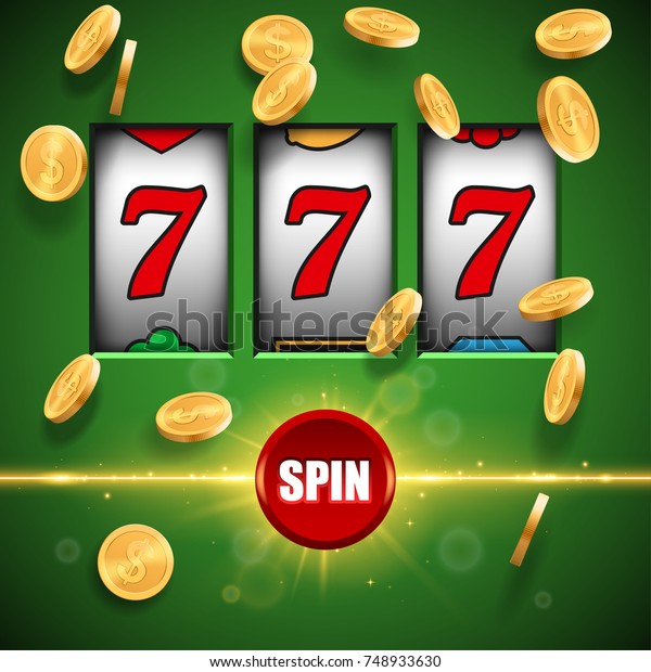Lucky Slot Machine Background Stock Vector (Royalty Free) 748933630
