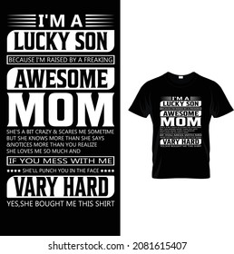Ich bin ein Lucky Son T-Shirt Design