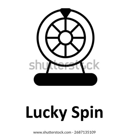 Lucky Spin Vector icon which can easily modify or edit
