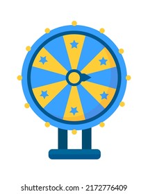 Lucky spinning roulette. Vector illustration