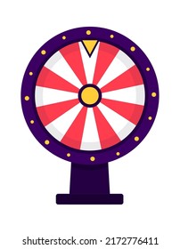 Lucky spinning roulette. Vector illustration