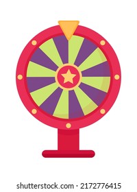 Lucky spinning roulette. Vector illustration
