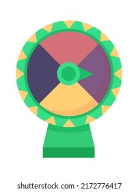 Lucky spinning roulette. Vector illustration