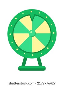 La ruleta con suerte. Ilustración del vector