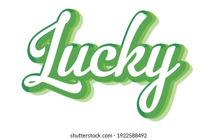 Lucky - St Patrick Vector And Clip Art