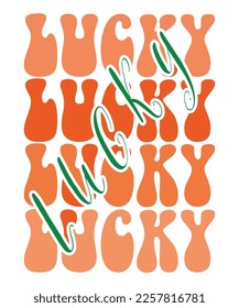 Lucky St Patrick's day design, St Patrick's day SVG, St Patrick's day bundle ,design bundle, cutting file, SVG design bundle, t shirt design  svg