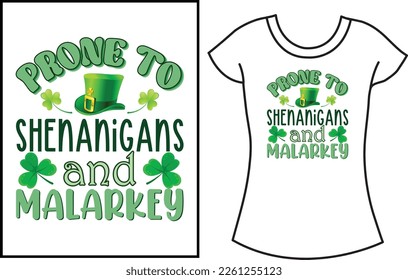 Lucky St Patrick's Day SVG Craft t shirt, Saint Patrick's gift t shirt design for family.