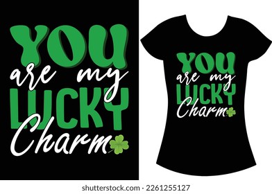 Lucky St Patrick's Day SVG Craft t shirt, Saint Patrick's gift t shirt design for family.