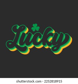 Lucky St. Patrick's Day T-Shirt Vector