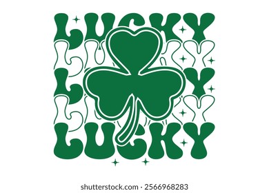 Lucky St Patrick's Day T-shrit Design