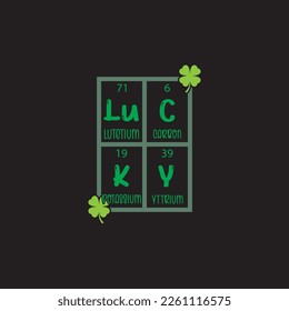 Lucky St.Patrick's Day Sublimation. Typography Cricut Craft