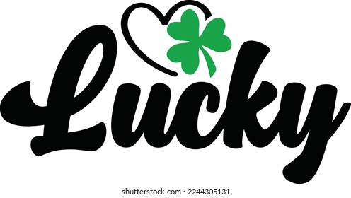Lucky SVG Design And Vector File