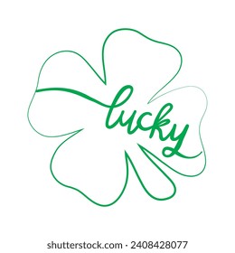 Lucky symbol. Vector illustration art.