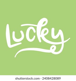 Lucky symbol. Vector illustration art.