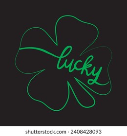 Lucky symbol. Vector illustration art.
